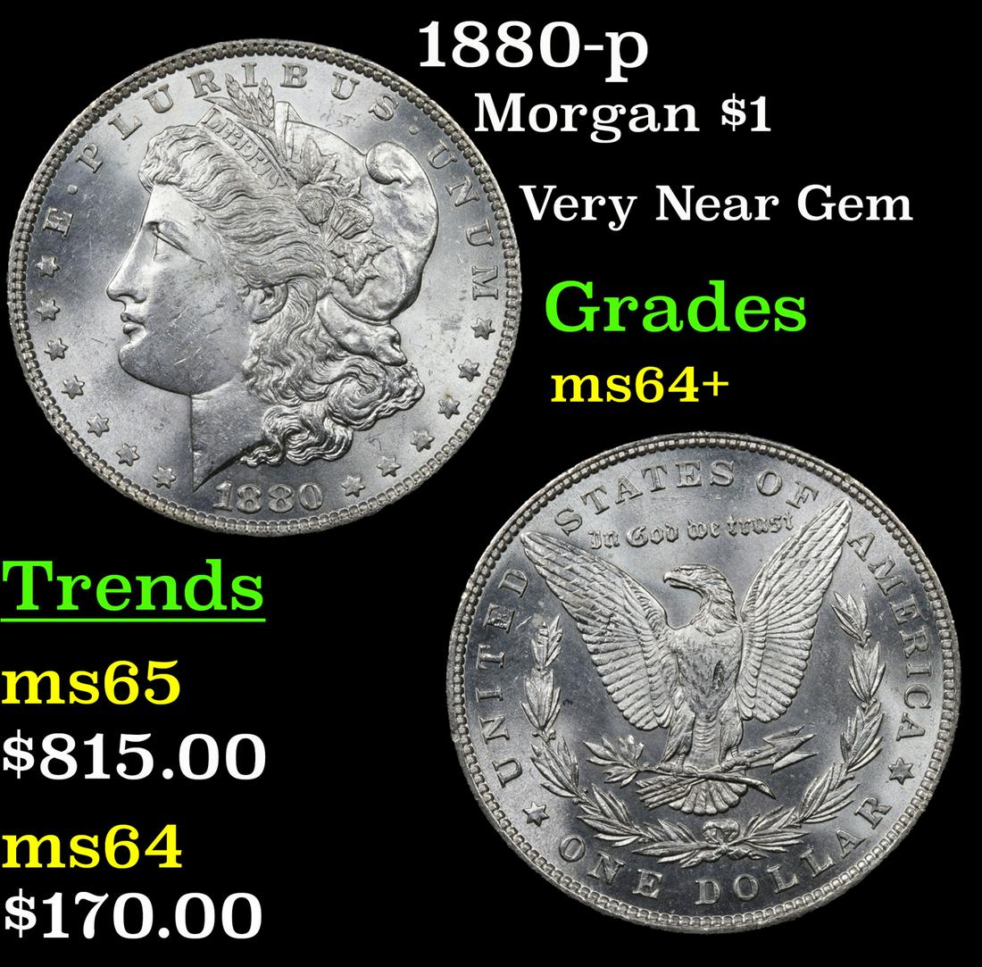 1880-p Morgan $1 Grades Choice+ Unc (1 of 3)
