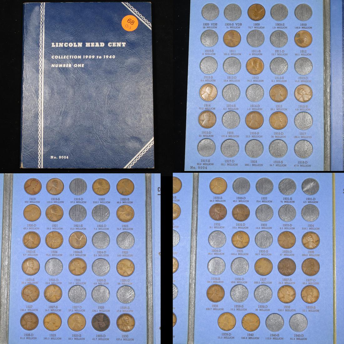 Partial Lincoln Cent Book 1911-1940 44 coins (1 of 5)