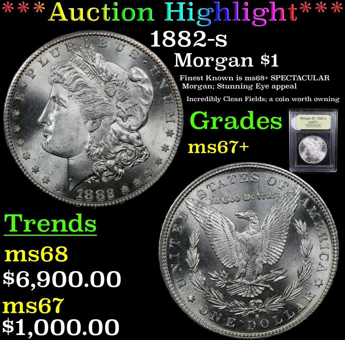 *Highlight* 1882-s Morgan $1 Graded Gem++ Unc (1 of 5)