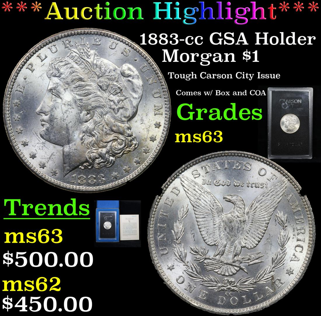 *Highlight* 1883-cc GSA Holder Morgan $1 Grades Select (1 of 6)