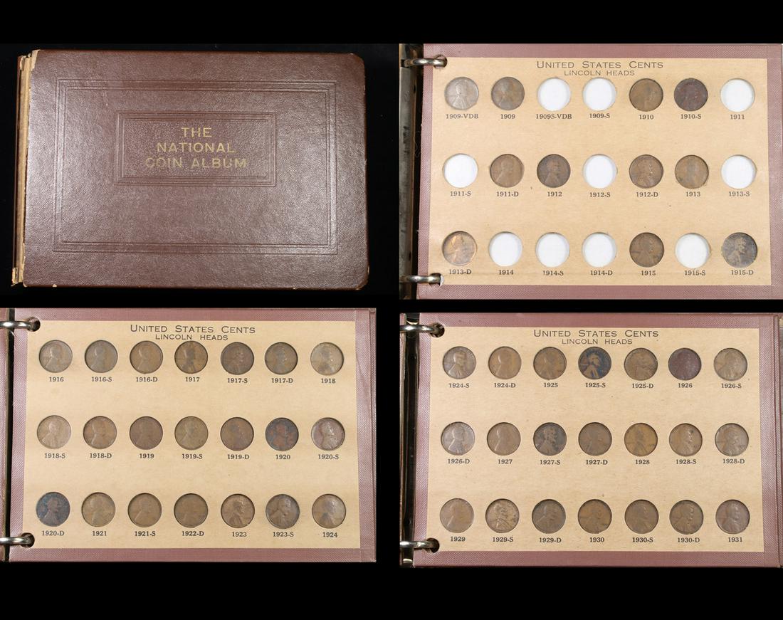 Partial Lincoln Cent Book 1909-1960 129 Coins Plus 1 (1 of 10)