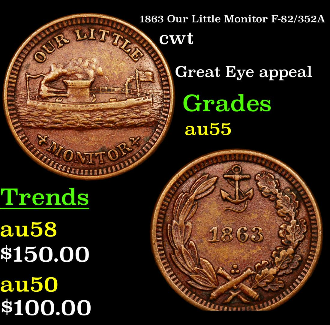 1863 Our Little Monitor F-82/352A cwt Grades Choice AU (1 of 3)