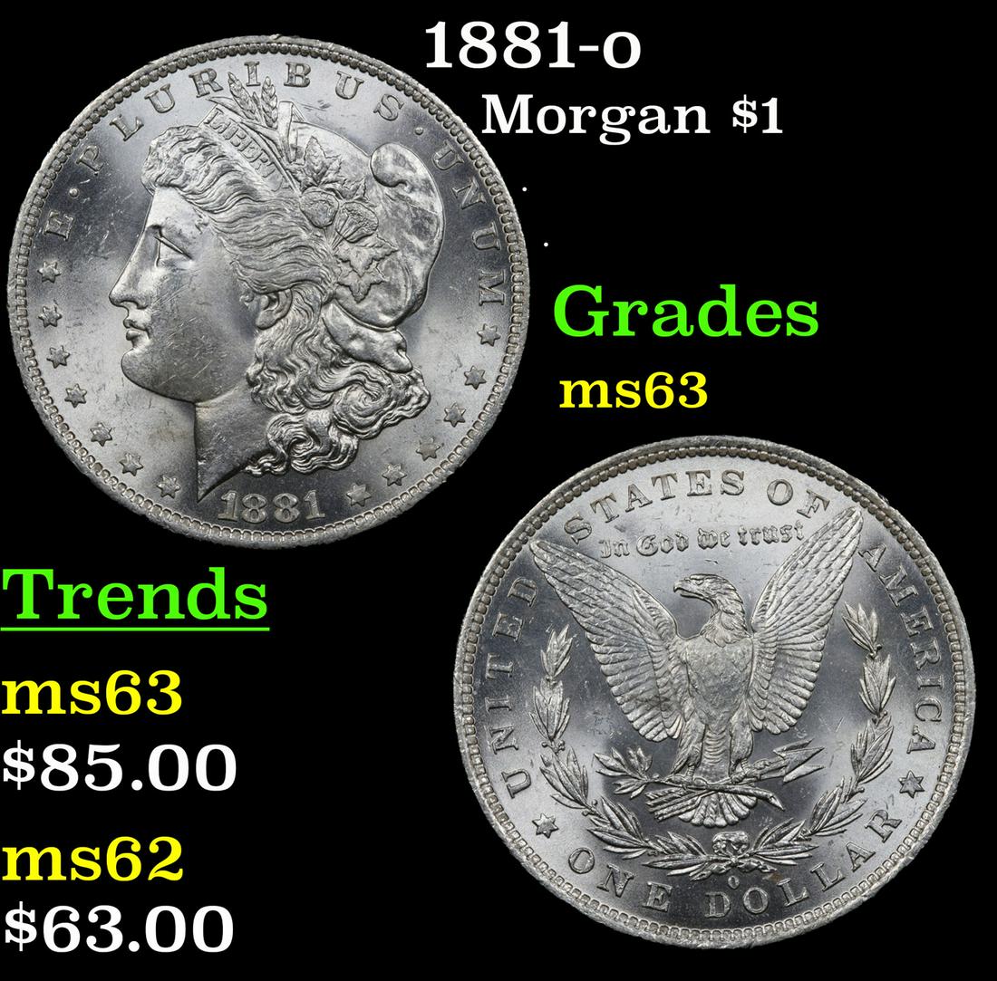 1881-o Morgan $1 Grades Select Unc (1 of 3)