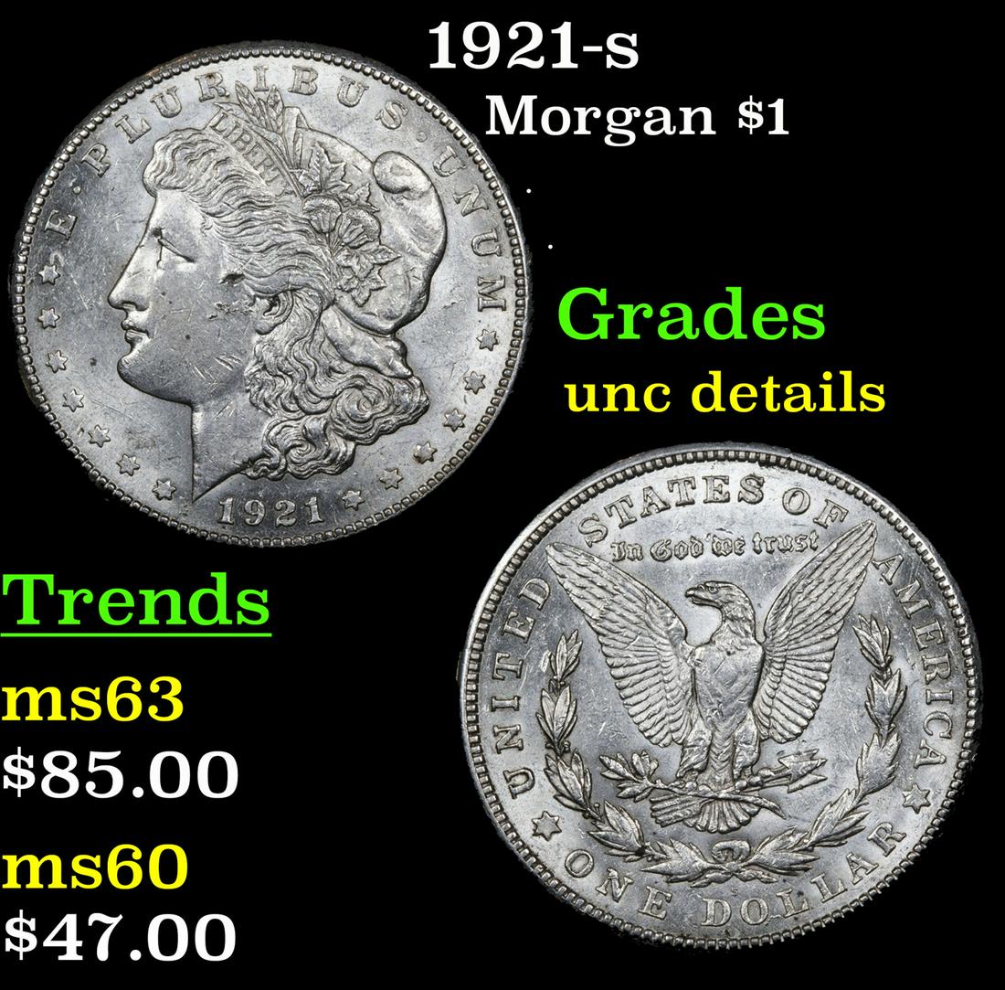1921-s Morgan $1 Grades Unc Details (1 of 3)