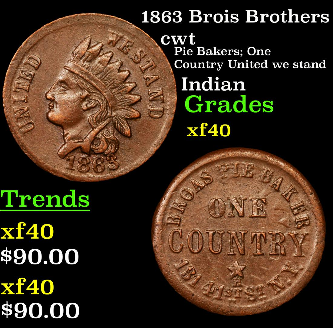 1863 Brois Brothers cwt Grades xf (1 of 3)