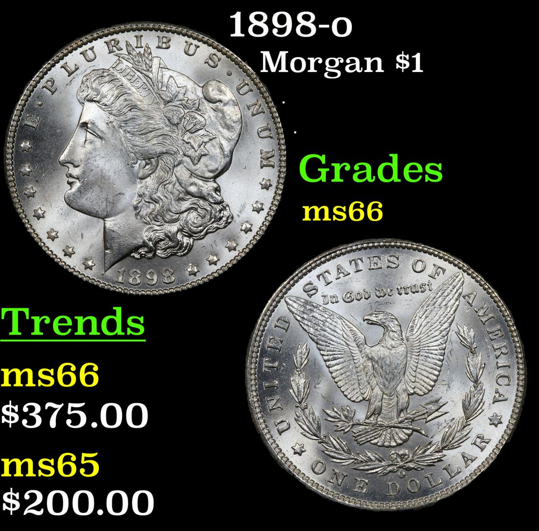 1898-o Morgan $1 Grades GEM+ Unc (1 of 3)