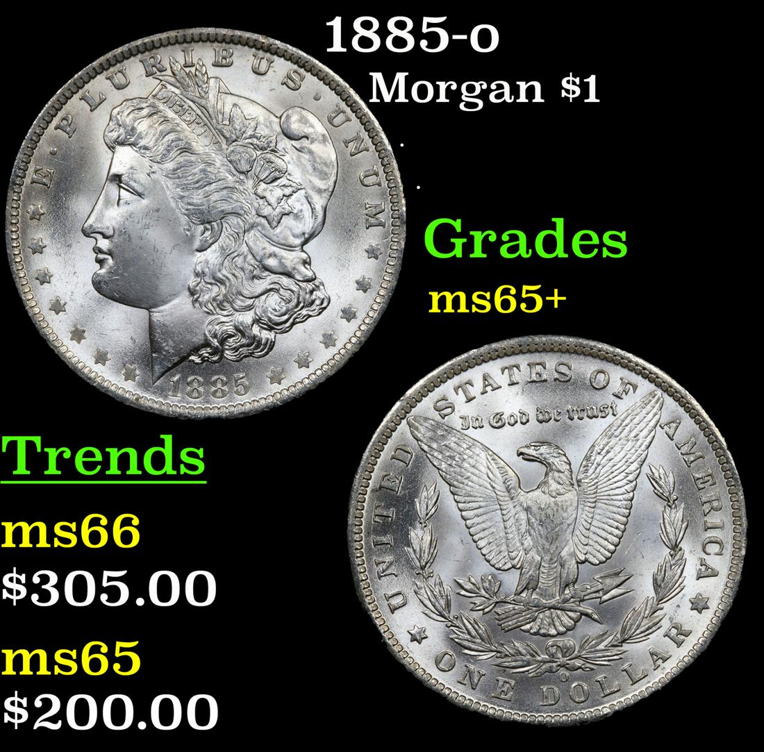 1885-o Morgan $1 Grades GEM+ Unc (1 of 3)