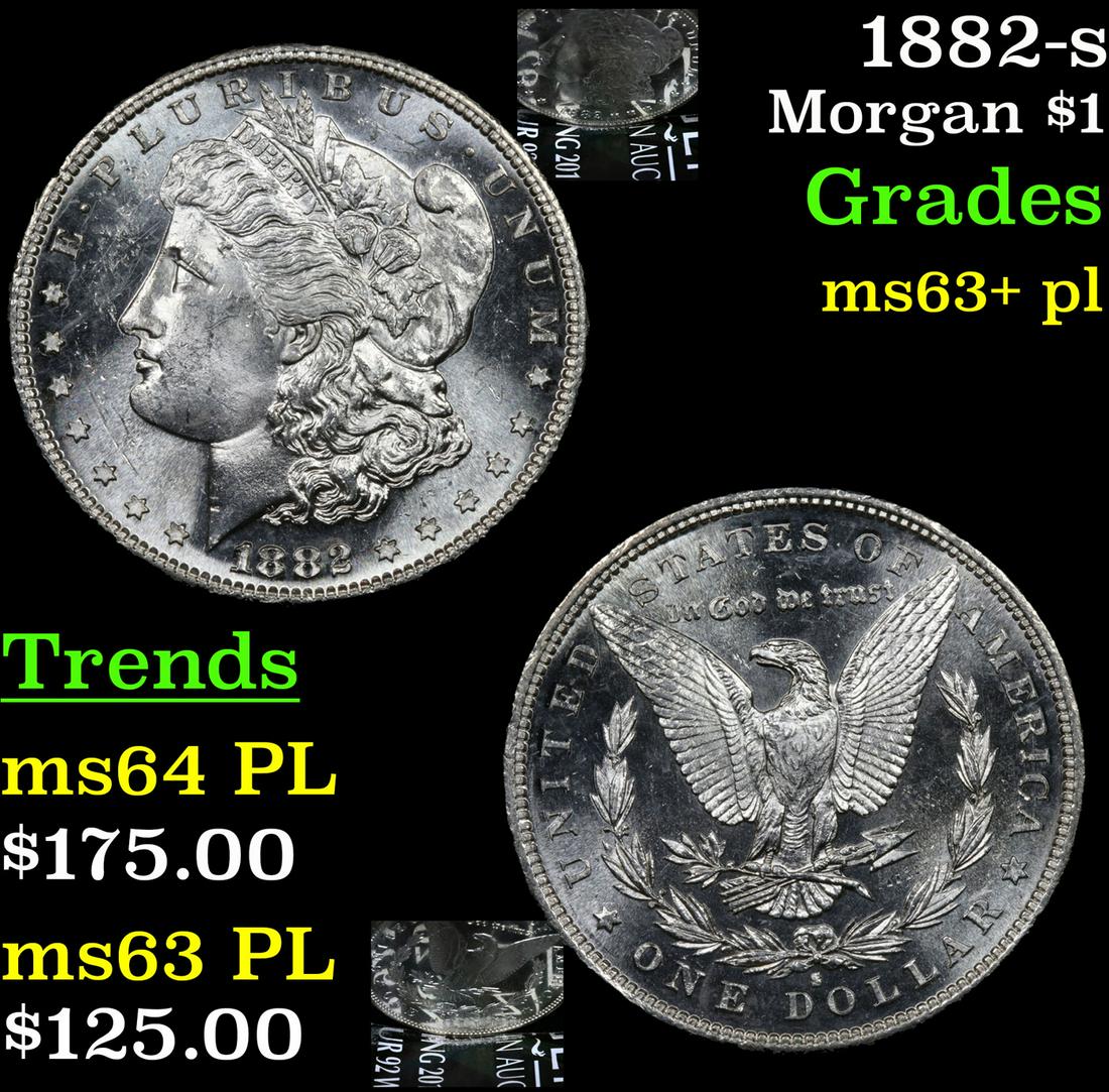 1882-s Morgan $1 Grades Select Unc+ PL (1 of 7)