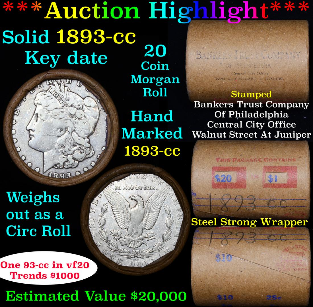 ***Auction Highlight*** Full solid Key date 1893-cc (1 of 6)
