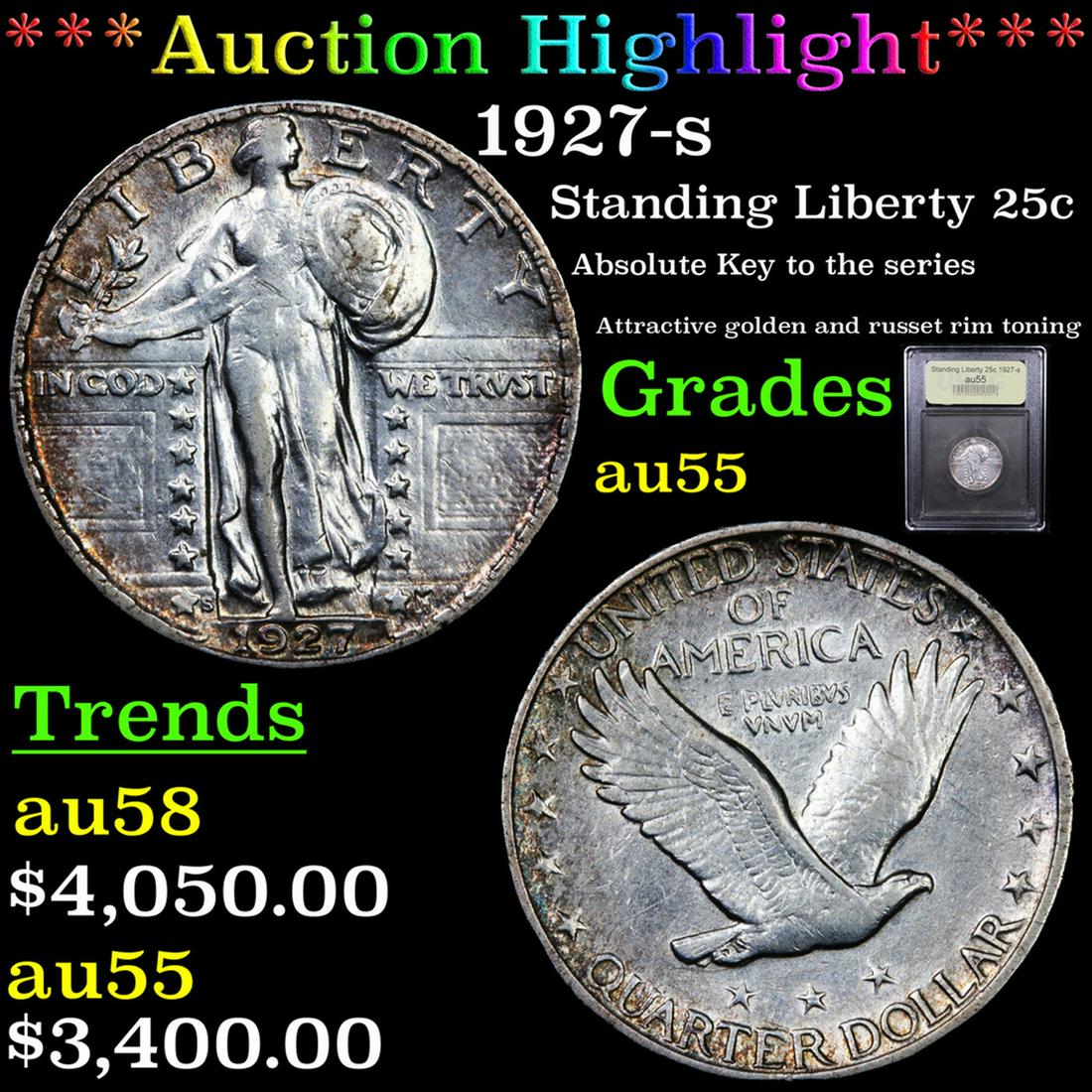 *Highlight* 1927-s Standing Liberty 25c Graded Choice (1 of 6)