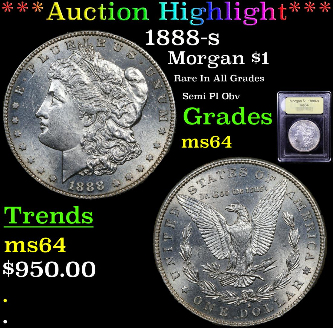 *Highlight* 1888-s Morgan $1 Graded Choice Unc (1 of 5)
