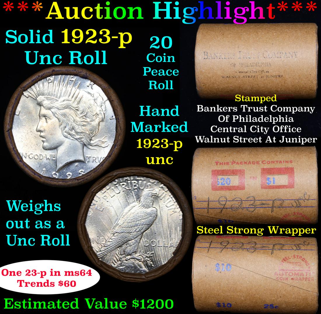 ***Auction Highlight*** 1923-p Uncirculated Peace (1 of 6)