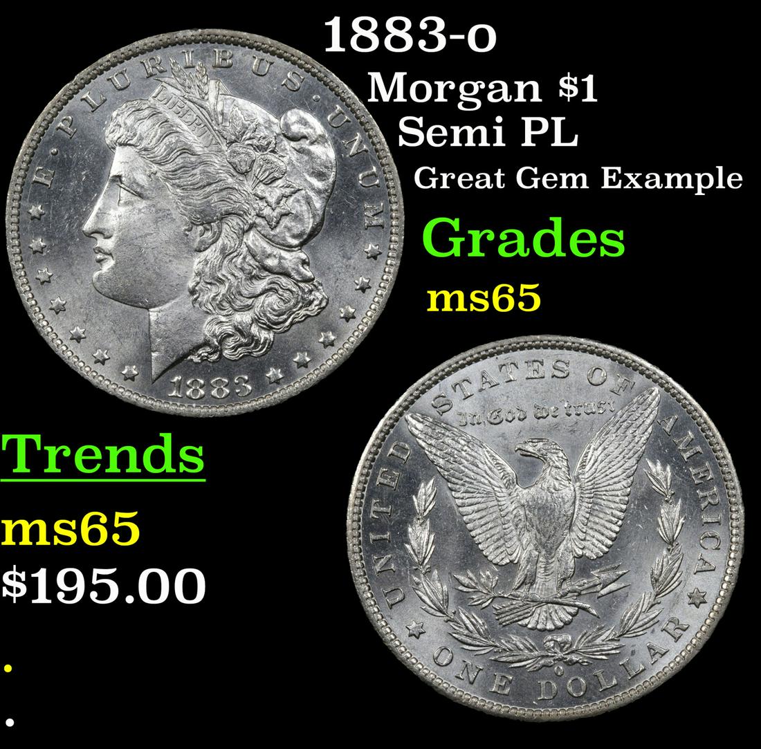 1883-o Morgan $1 Grades GEM Unc (1 of 3)