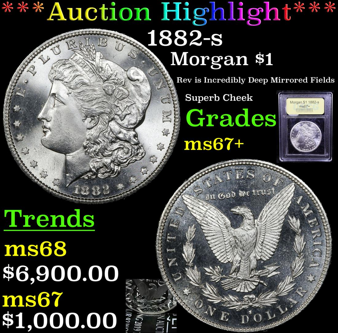 *Highlight* 1882-s Morgan $1 Graded Gem++ Unc (1 of 6)