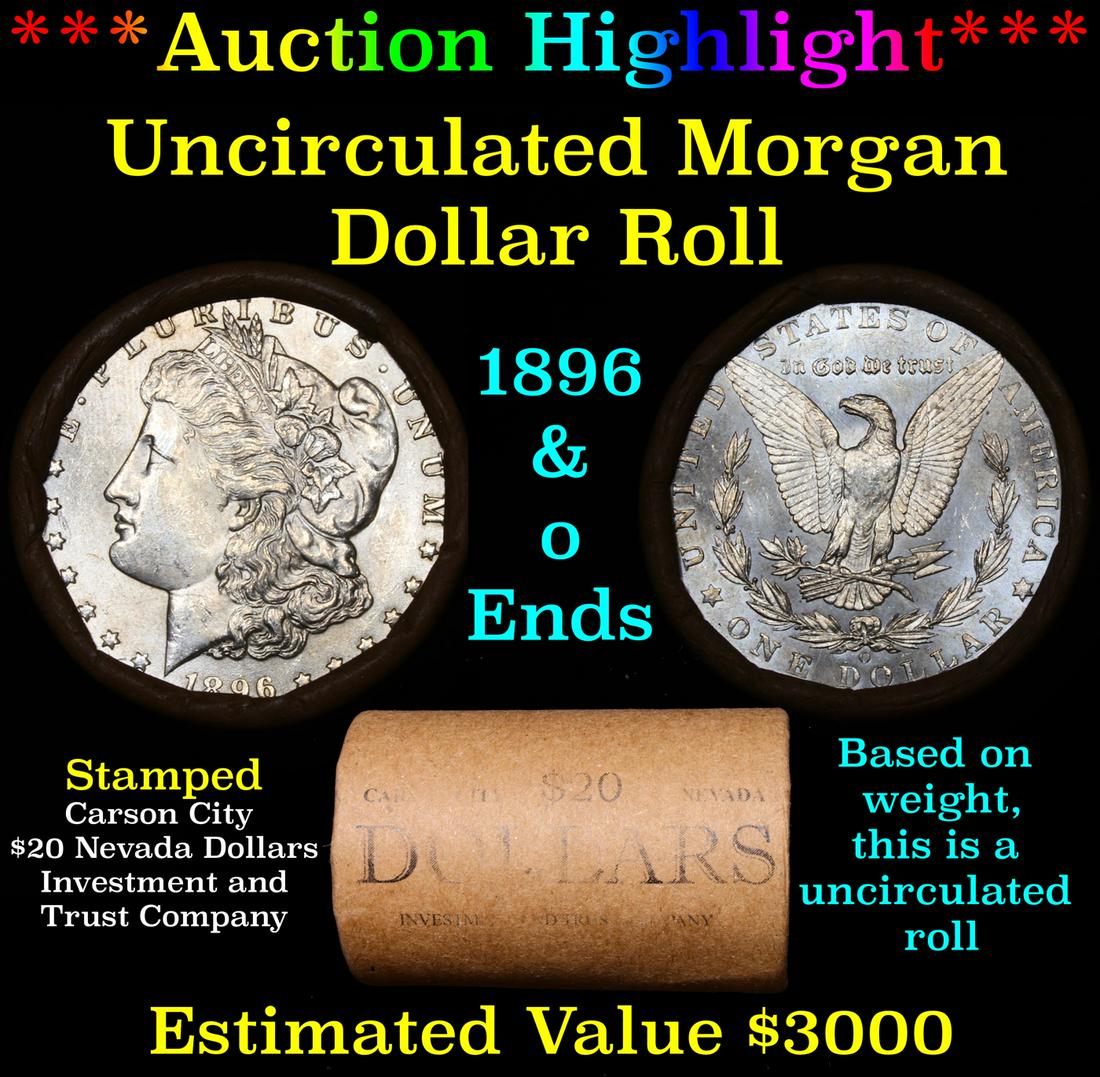 ***Auction Highlight*** 1896 & 0 Uncirculated Morgan (1 of 4)