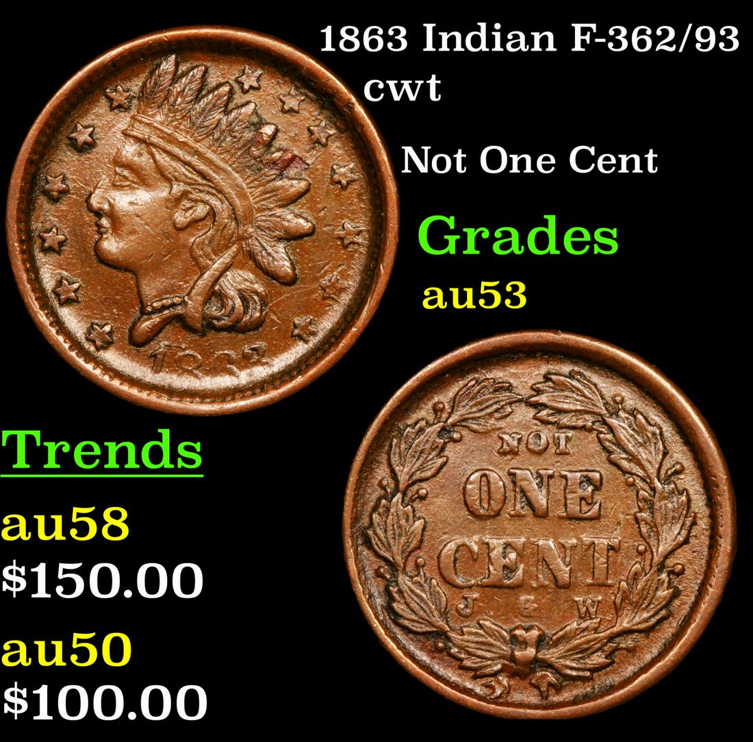 1863 Indian F-362/93 cwt Grades Select AU (1 of 3)