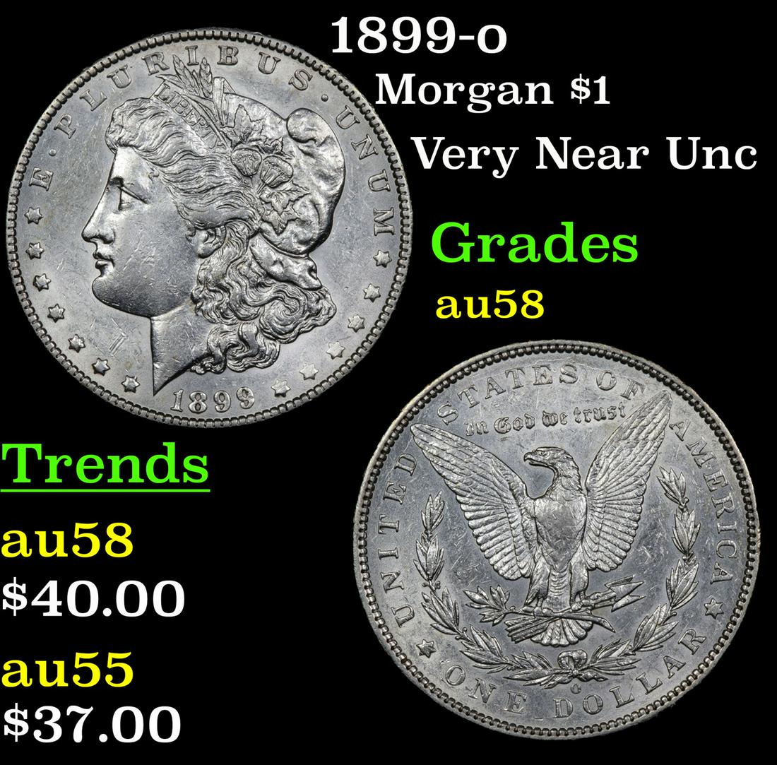 1899-o Morgan $1 Grades Choice AU/BU Slider (1 of 3)