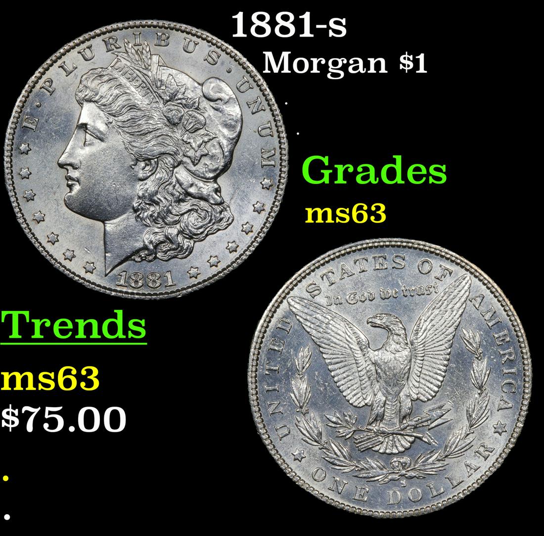 1881-s Morgan $1 Grades Select Unc (1 of 3)