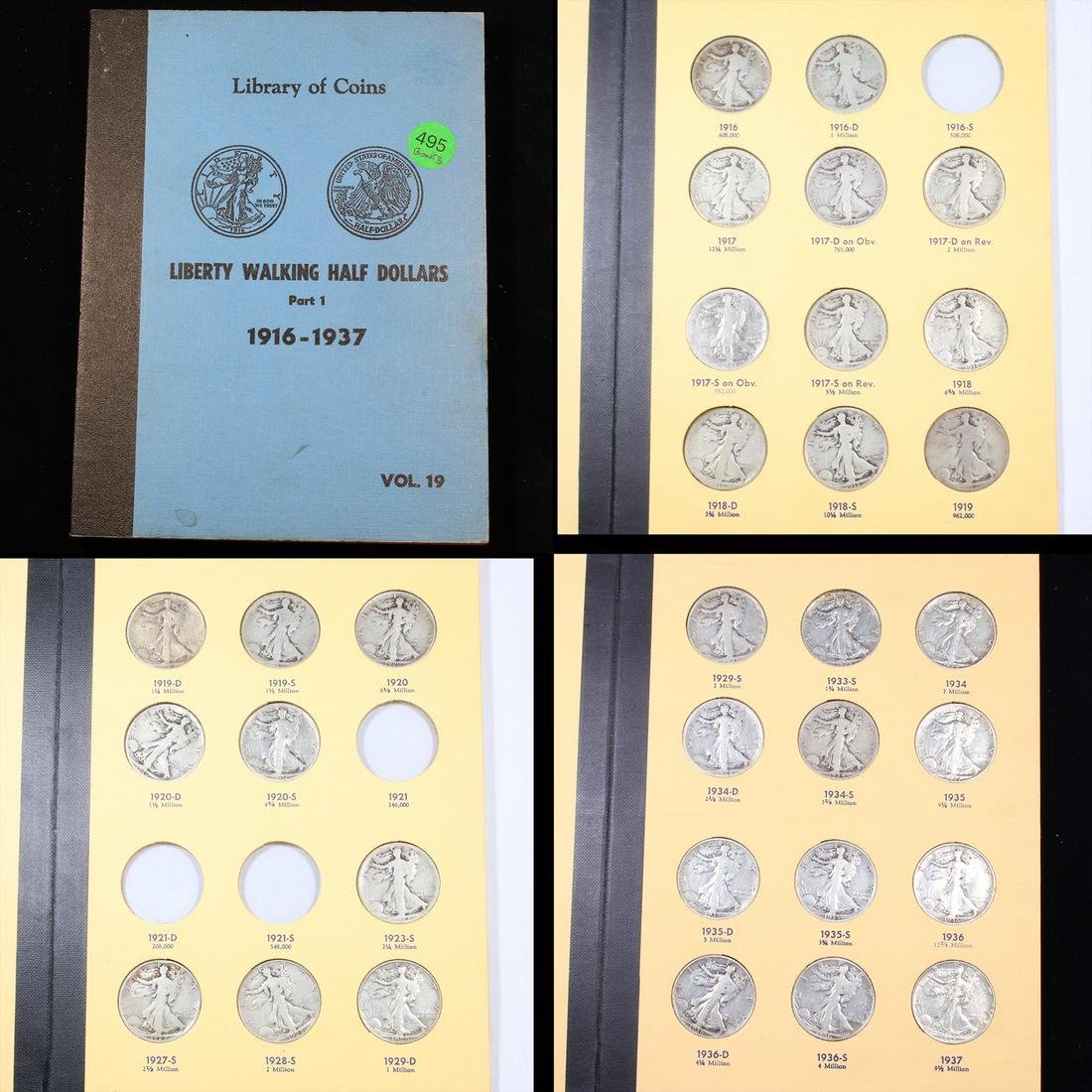 Near Complete Walking Liberty Half Dollar Book (1 of 5)