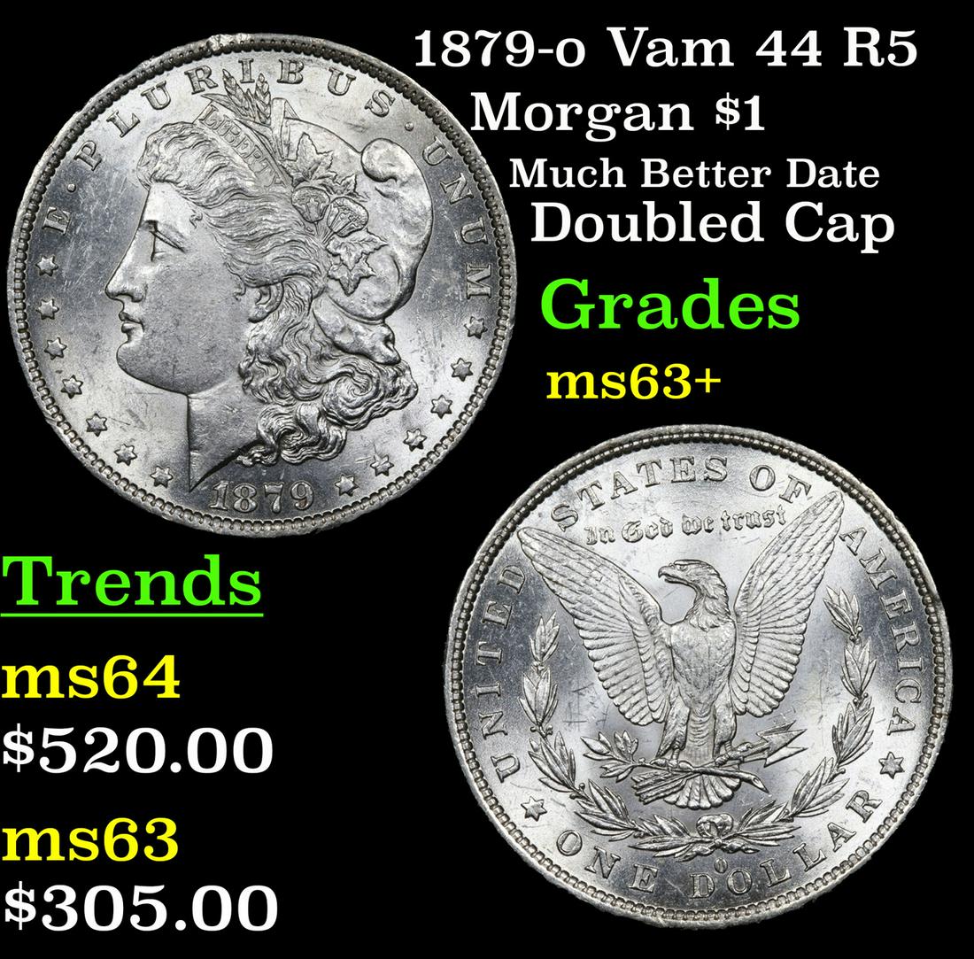 1879-o Vam 44 R5 Morgan $1 Grades Select+ Unc (1 of 3)