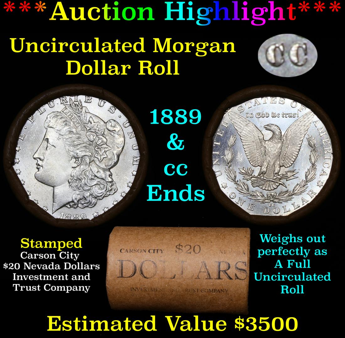 ***Auction Highlight*** 1889 & CC Uncirculated Morgan (1 of 4)