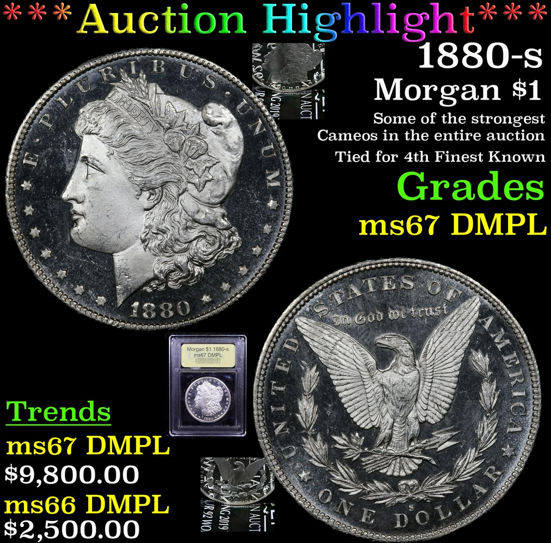 *Highlight* 1880-s Morgan $1 Graded GEM++ DMPL (1 of 7)