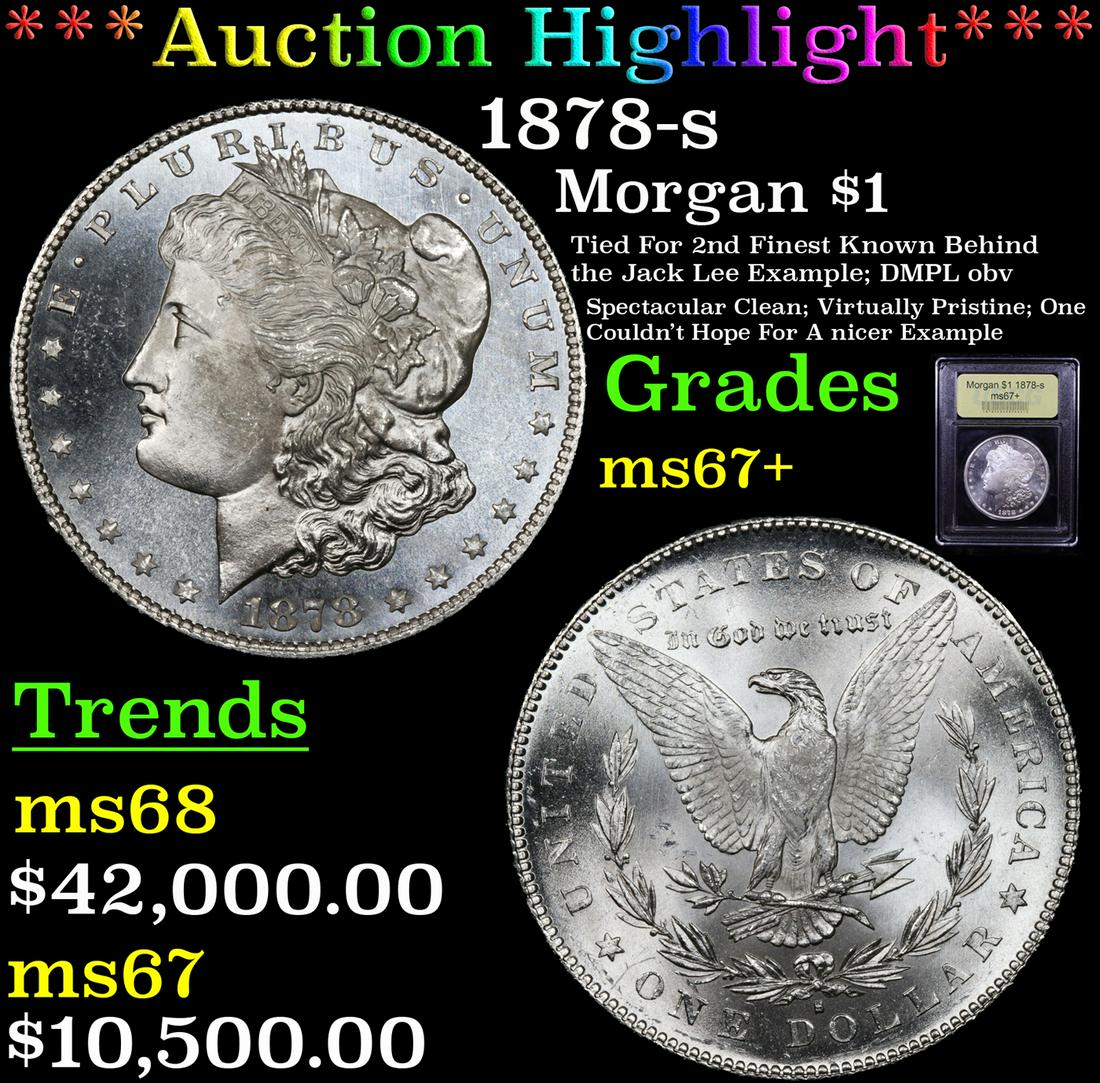*Highlight* 1878-s Morgan $1 Graded Gem++ Unc (1 of 7)