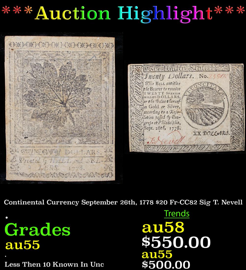 ***Auction Highlight*** Continental Currency September (1 of 3)