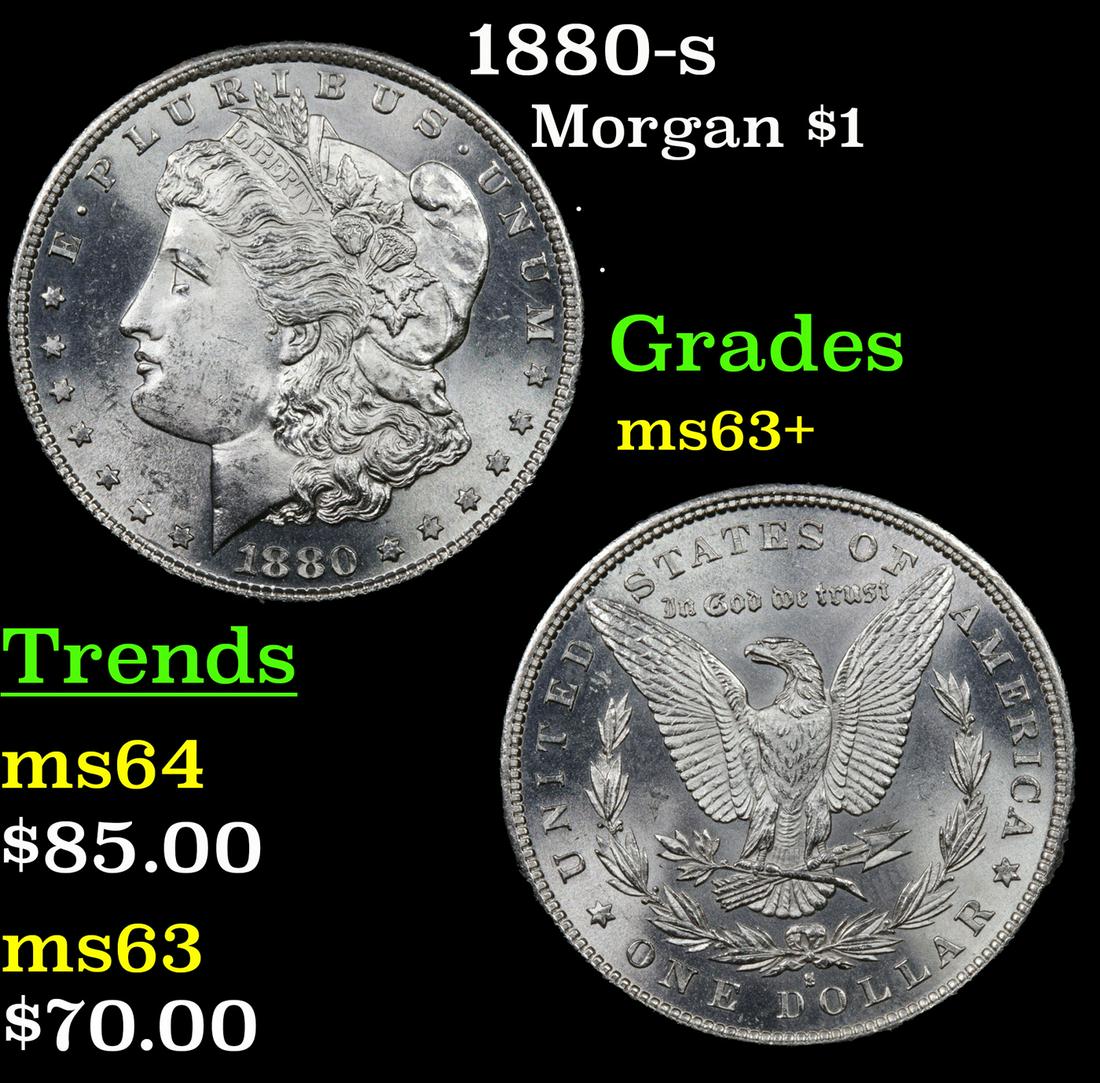 1880-s Morgan $1 Grades Select+ Unc (1 of 3)