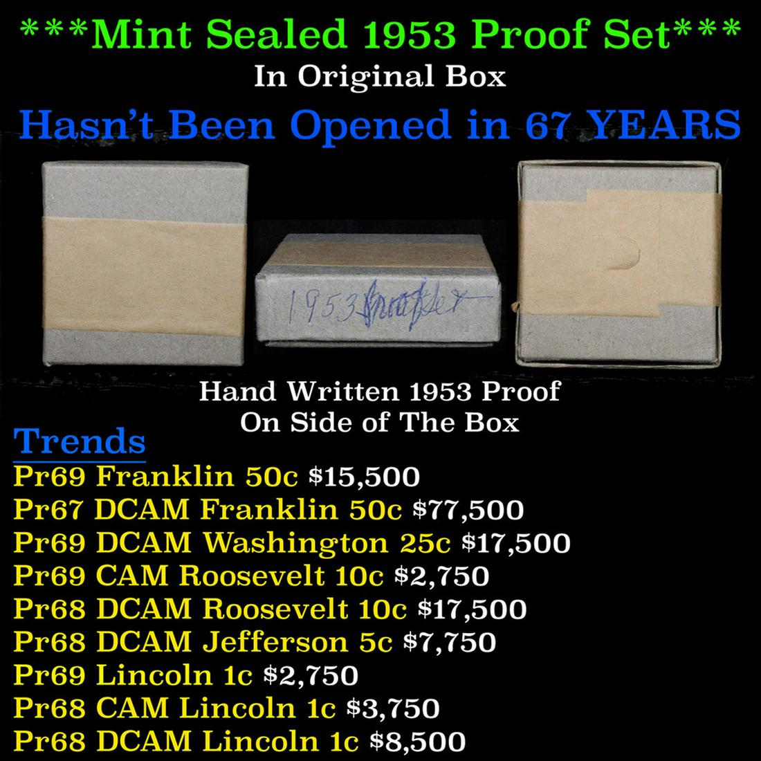 ***Auction Highlight*** Mint Sealed Unopened 1953 Proof (1 of 4)