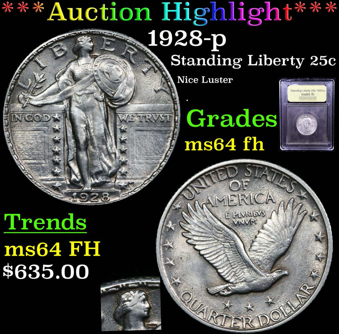 *Highlight* 1928-p Standing Liberty 25c Graded Choice (1 of 6)
