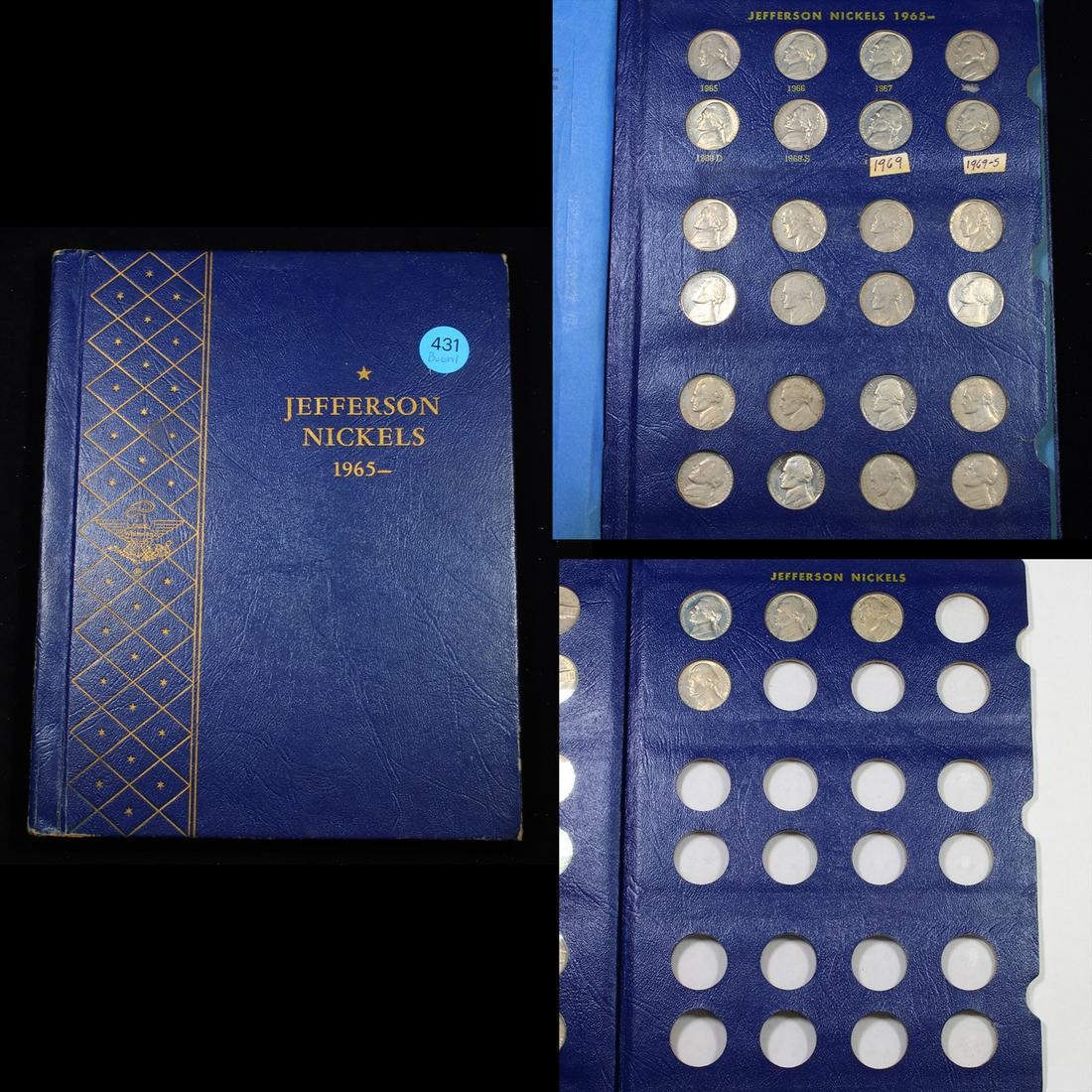 Partial Jefferson Nickel Book 1965-1977 28 coins Grades (1 of 4)