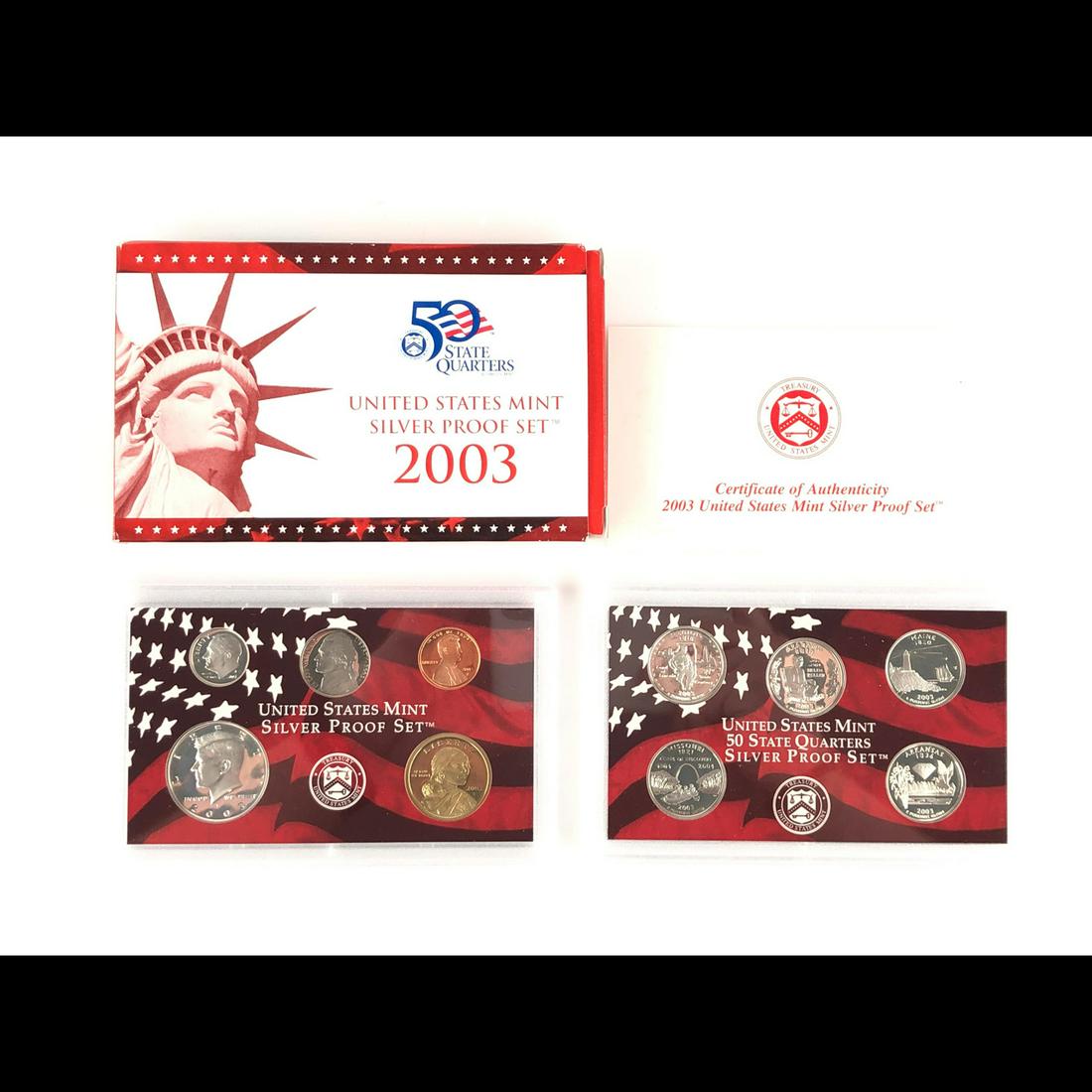 2003 United States Silver Proof Set - 10 pc set, about (1 of 1)