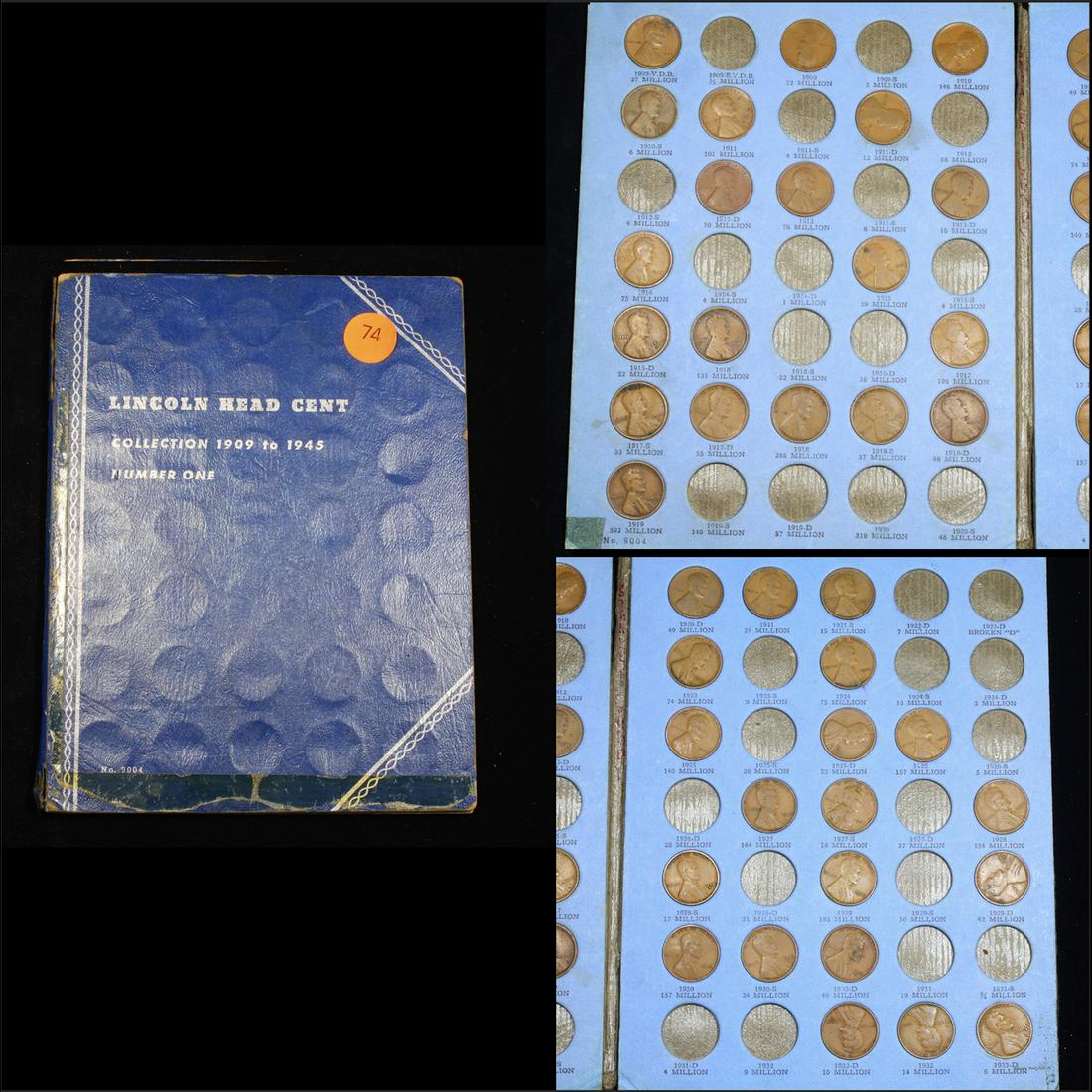 Partial Lincoln Cent Book 1909-1933 41 coins (1 of 4)