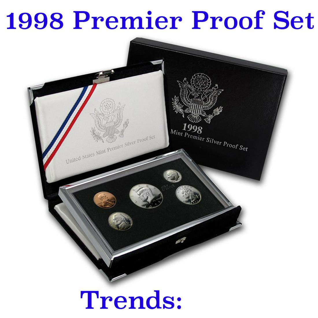1998 United States Mint Premier Silver Proof Set in (1 of 2)