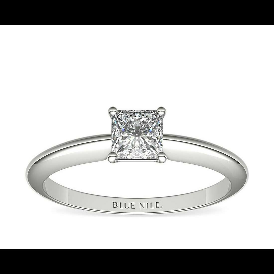 Decadance Sterling Silver 5mm Princess Cut Eng Ring Siz (1 of 3)