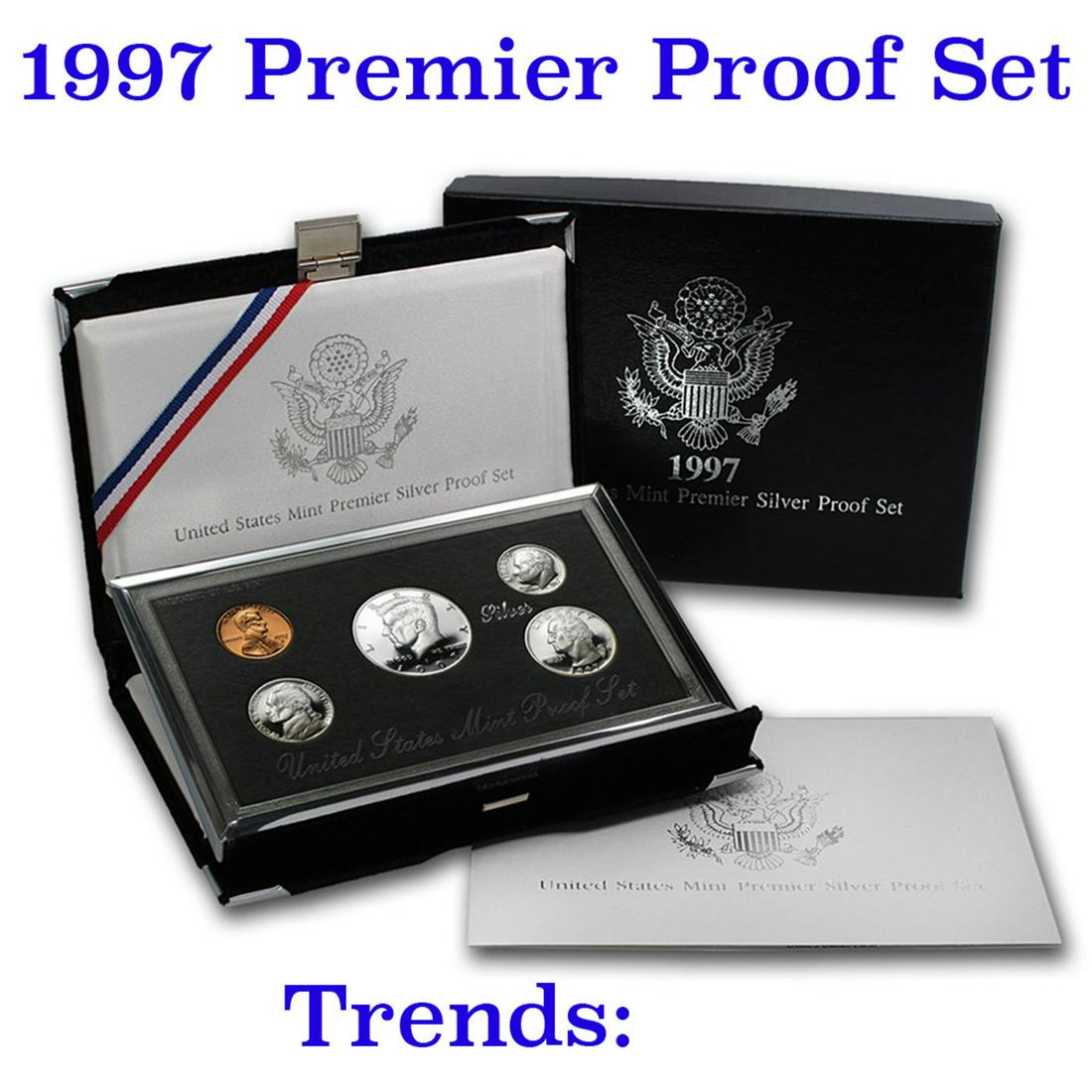 1997 United States Mint Premier Silver Proof Set in (1 of 2)