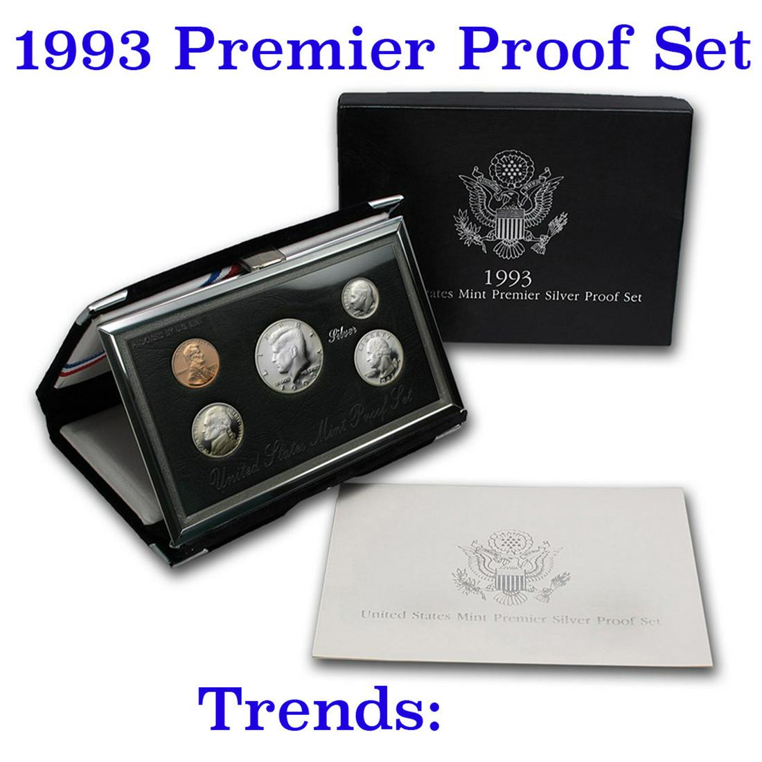 1993 United States Mint Premier Silver Proof Set in (1 of 1)