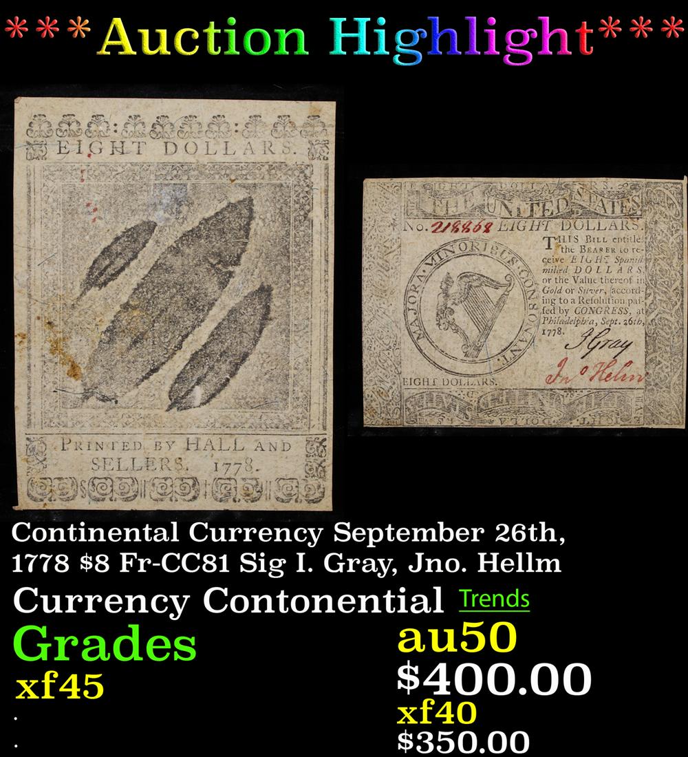 ***Auction Highlight*** Continental Currency September (1 of 3)