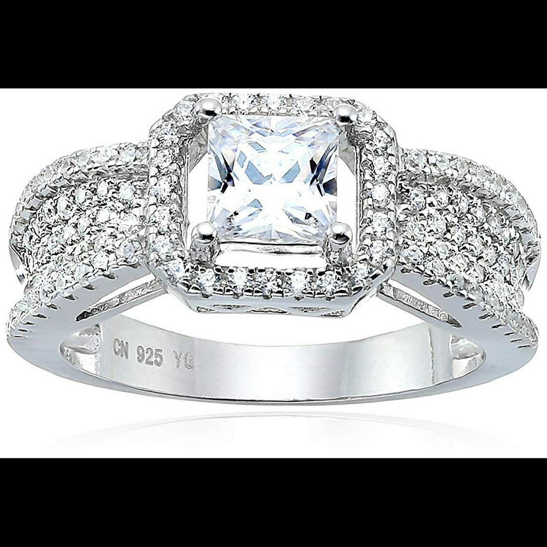 Decadence Sterling Silver 5mm Princess Cut size 7 (1 of 3)