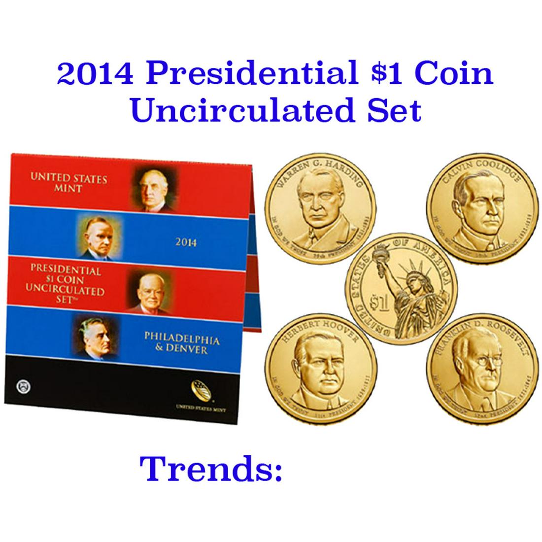 2014 United States Presidential Mint Set 8 Coins (1 of 1)
