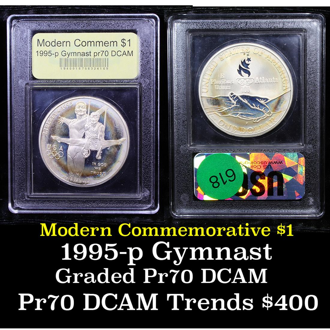 Proof 1995-P Olympic Gymnast Modern Commem Dollar $1 (1 of 3)