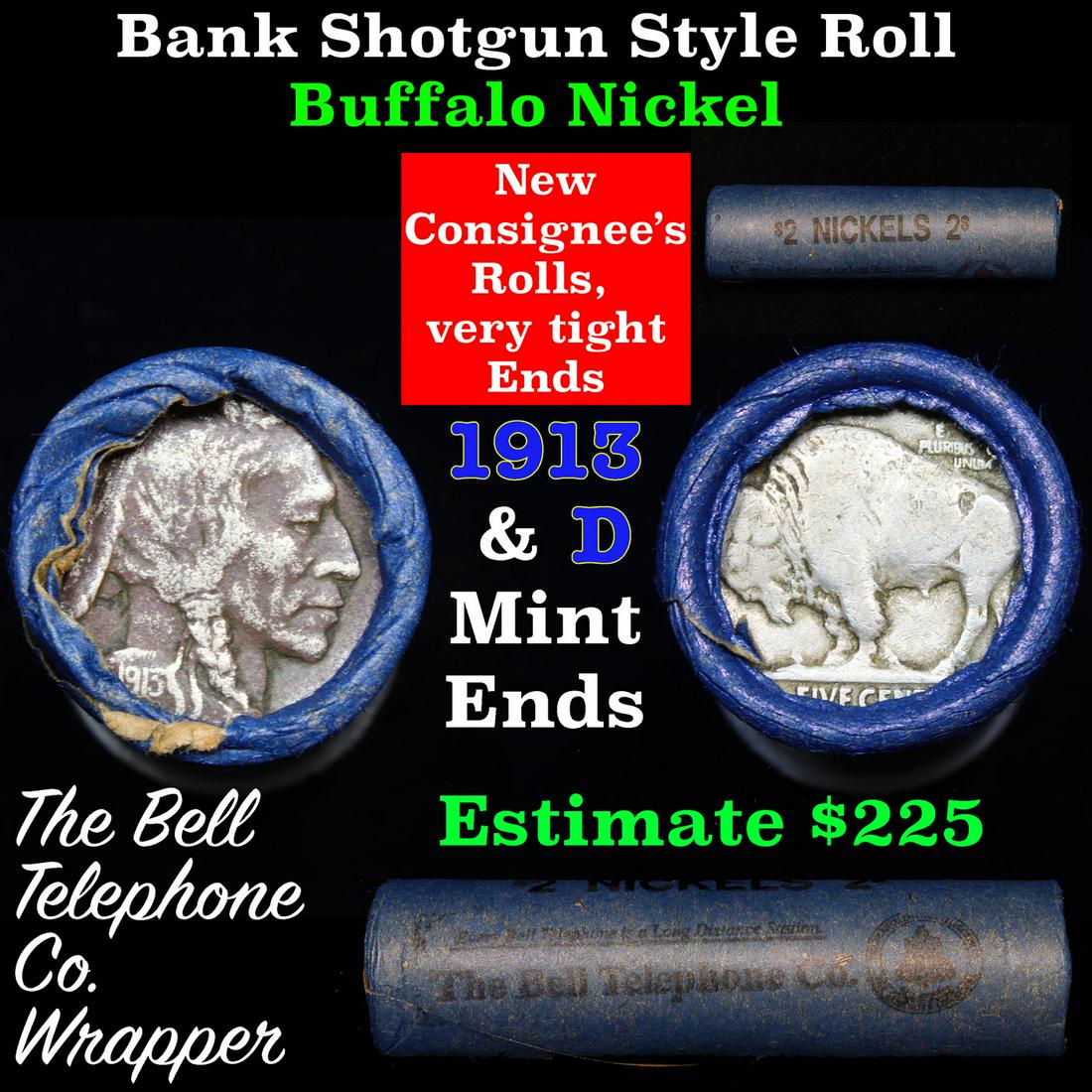 Buffalo Nickel Shotgun Roll in Old Bank Style Bell (1 of 5)