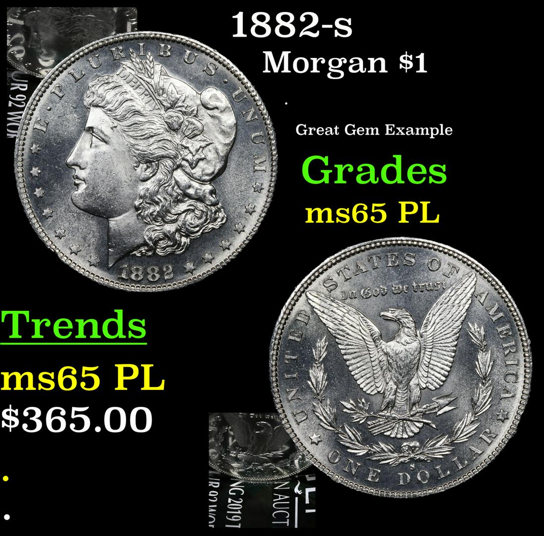 1882-s Morgan $1 Grades GEM Unc PL (1 of 7)