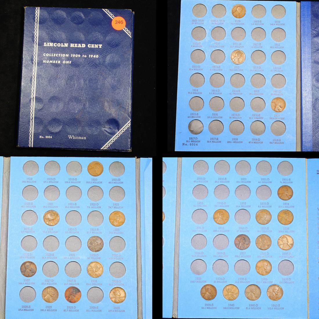 Partial Lincoln Cent Book 1909-1940 24 coins (1 of 5)