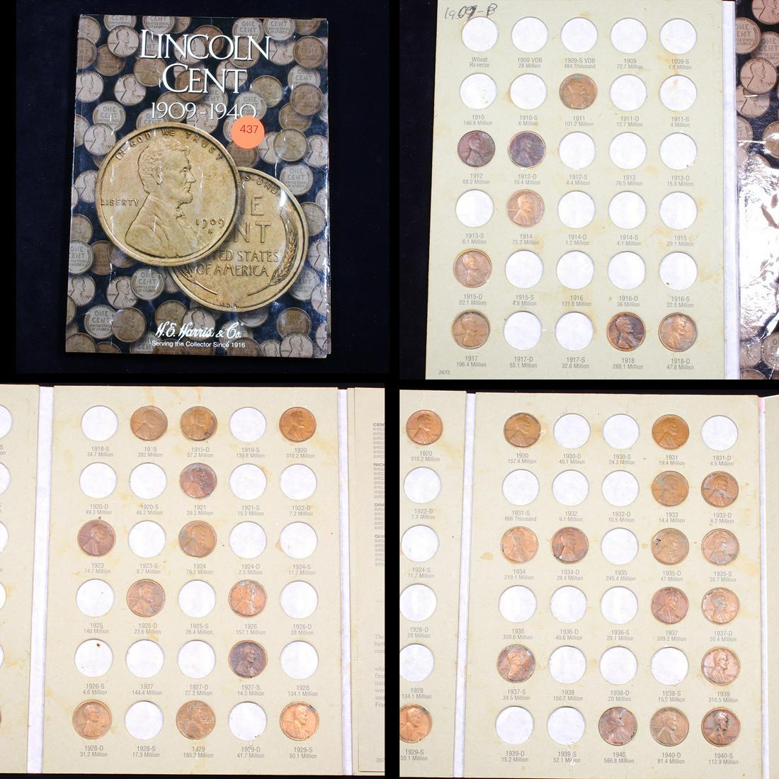 Partial Lincoln Cent Book 1911-1940 35 coins (1 of 5)