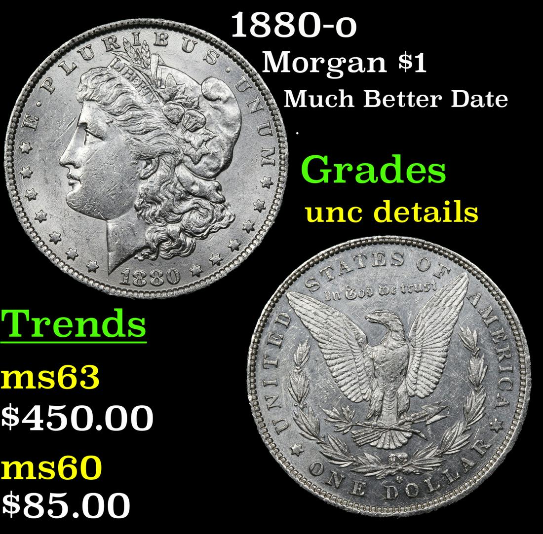 1880-o Morgan $1 Grades Unc Details (1 of 3)