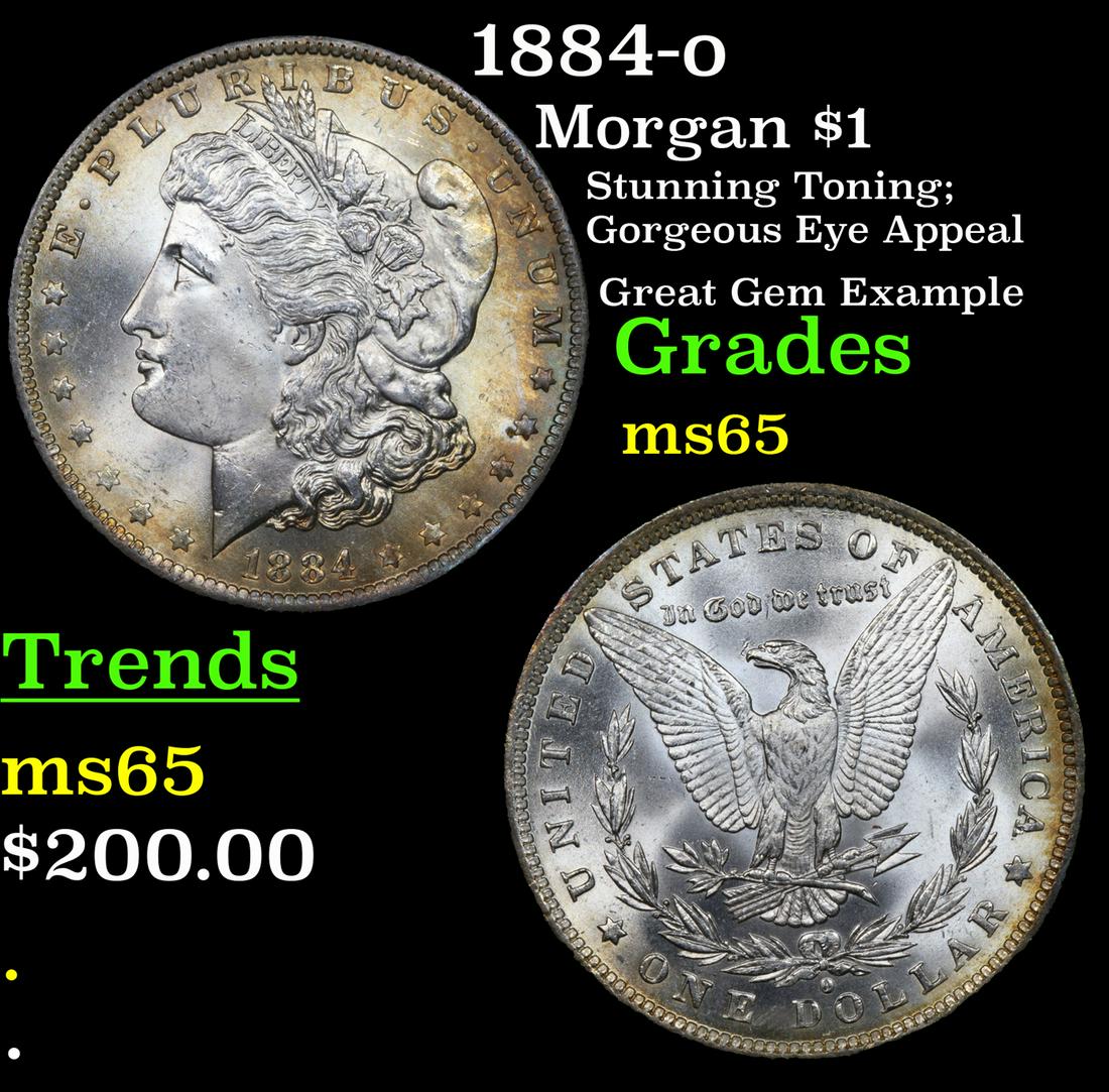 1884-o Morgan $1 Grades GEM Unc (1 of 3)