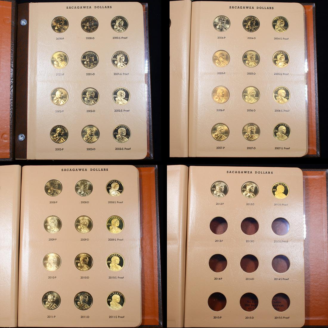 Compete Sacagawea Dollar Book 2000-2012 39 coins (1 of 6)