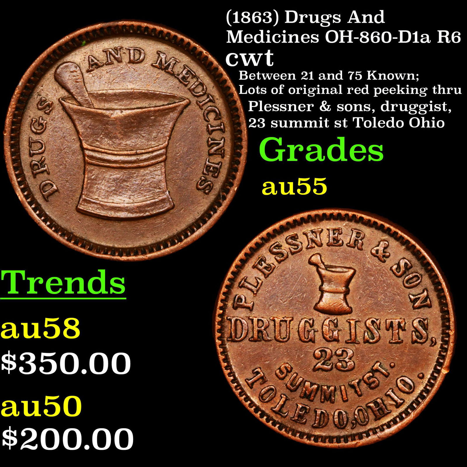 (1863) Drugs And Medicines OH-860-D1a R6 cwt Grades (1 of 3)